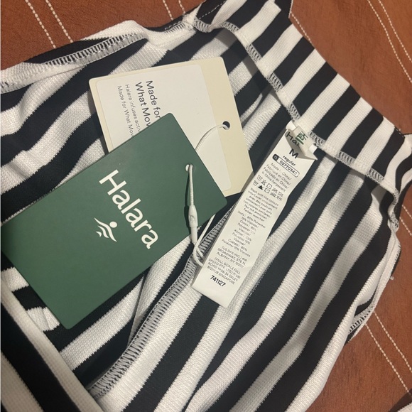 Halara Black and White Striped Maxi jumpsuit - Picture 7 of 7